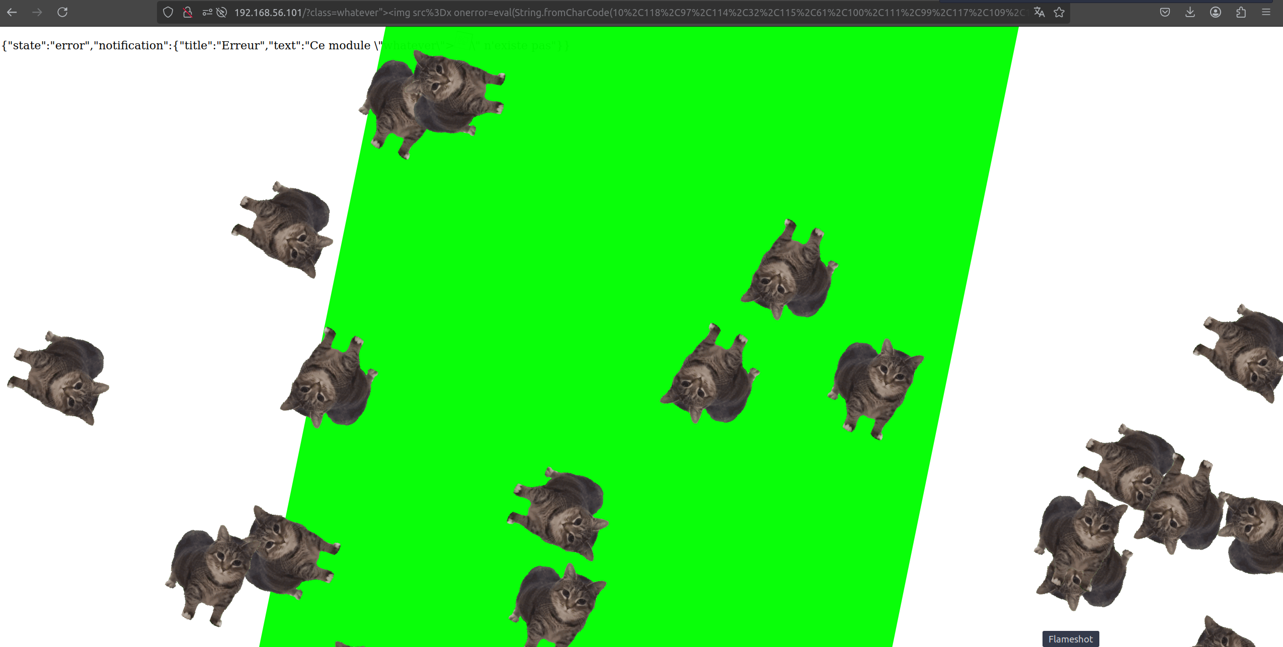 Reflected XSS via class parameter