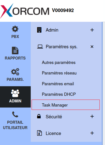 Web interface entry point for scheduled tasks