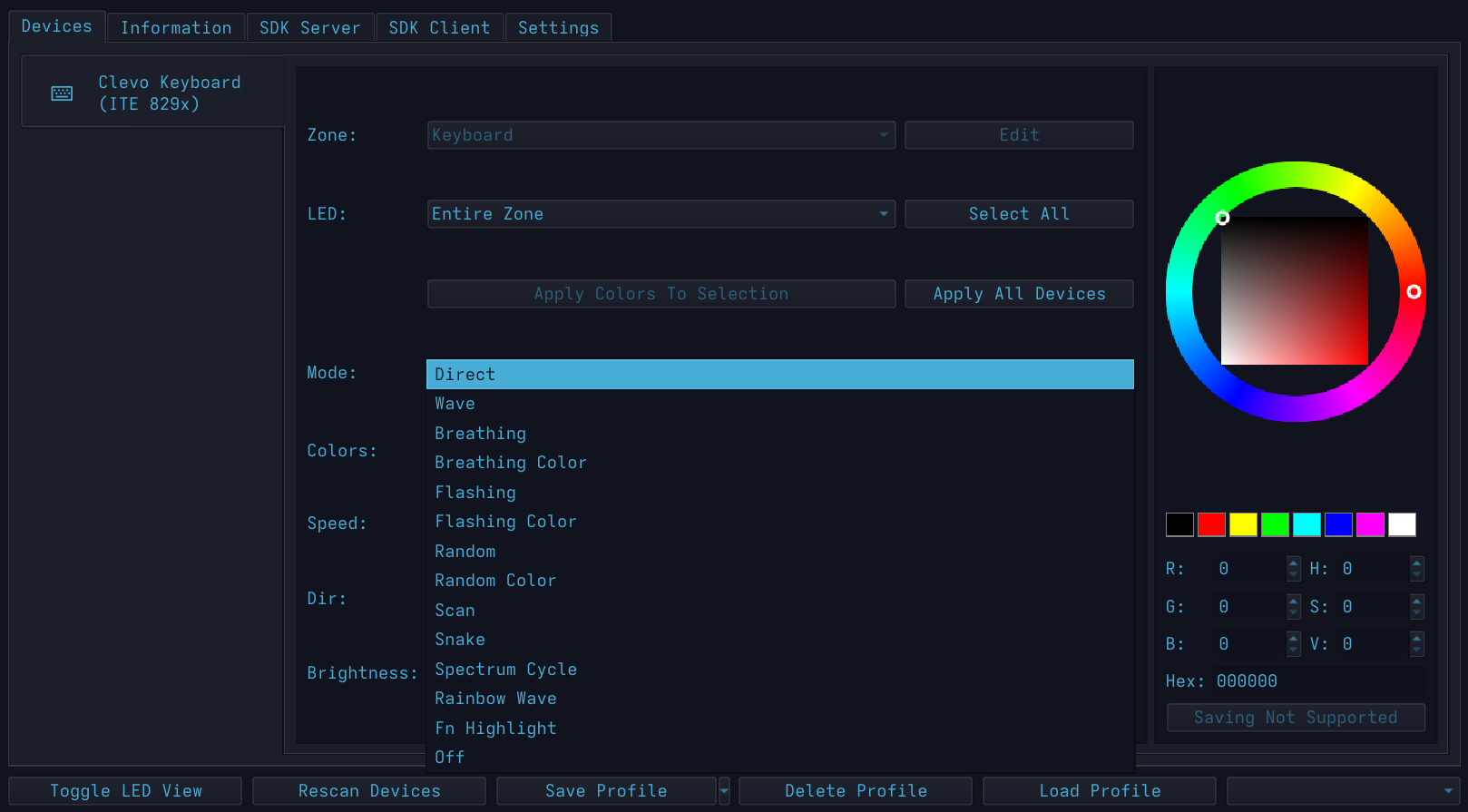 Reverse Engineering the ITE 8910 Keyboard RGB Protocol for OpenRGB