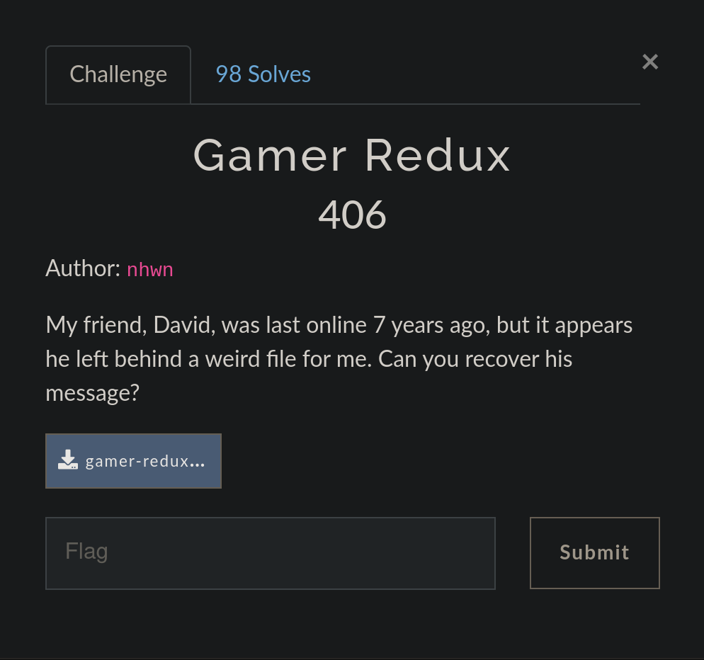 TamuCTF 2023 - Gamer Redux